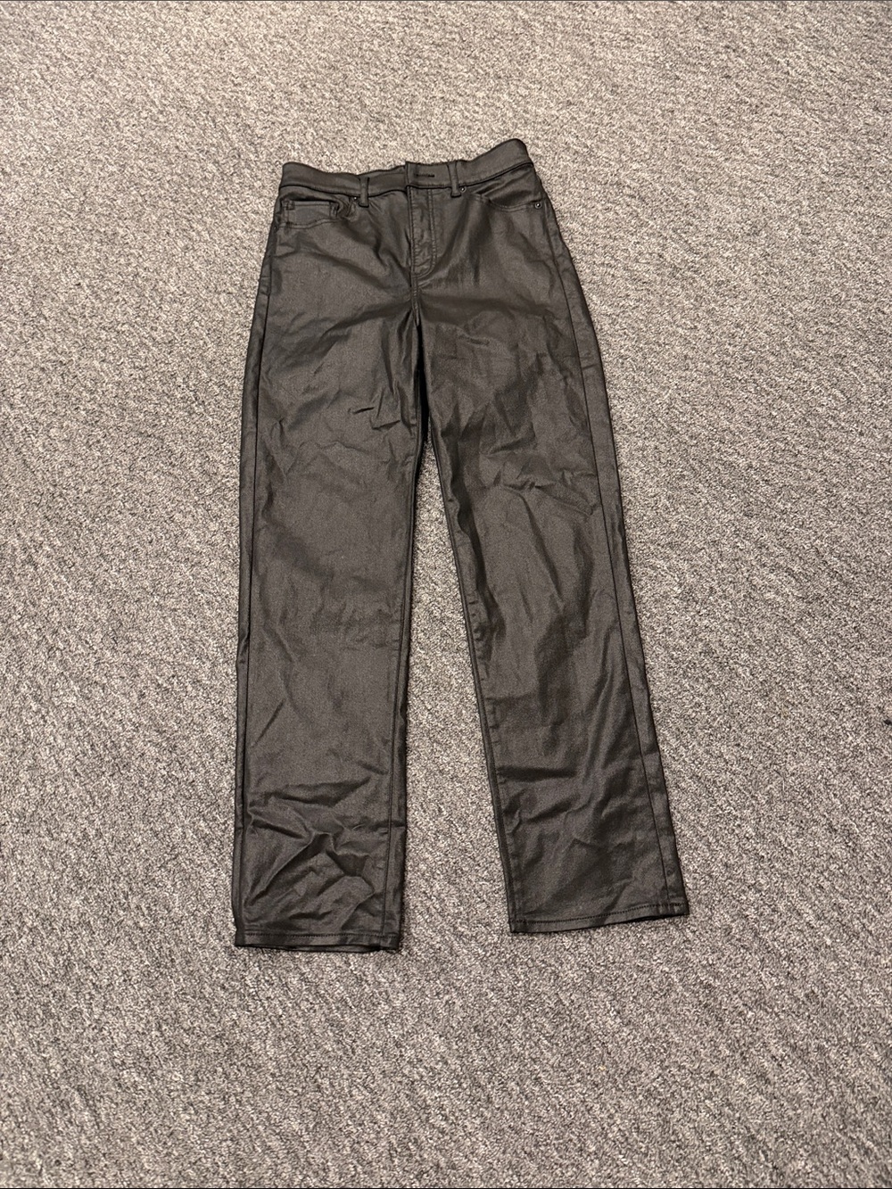 Women's Express Black super high rise straight